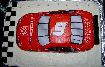 Racing Birthday Party Theme Cake