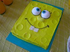 SpongeBob Birthday Party Idea Cake